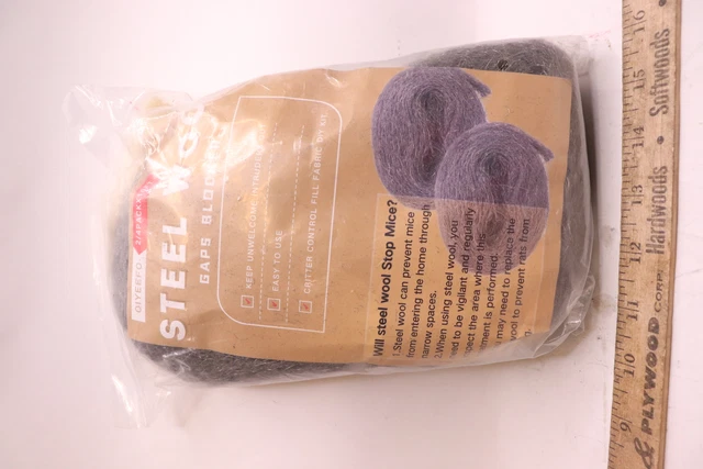 (2-Pk) Oiyeefo Steel Wool for Critter Control Fill Fabric 10-Ft ST11