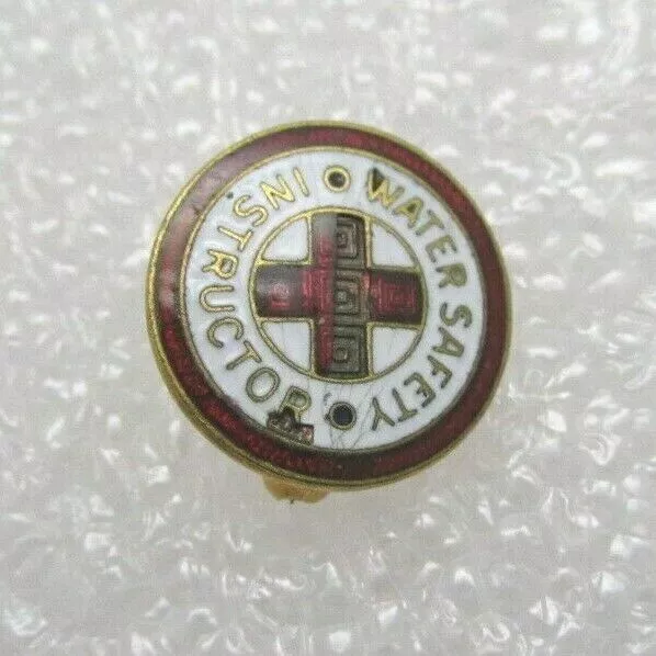 VINTAGE RED CROSS Instructor Water Safety Lapel Pin (A997) $7.47 - PicClick