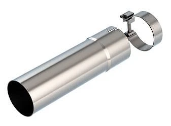 Borla 60706 Exhaust Pipe T-304 Stainless Steel 3-1/2" Pipe Diameter With Adapt