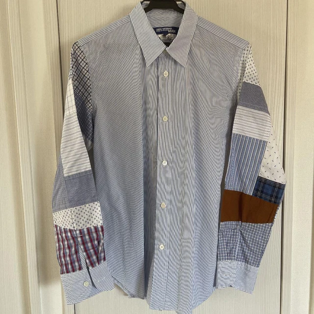 JUNYA WATANABE COMME des GARCONS MANB024 2018ss Striped Shirt 100% Cotton SizeXS
