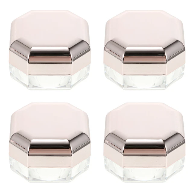 4 Pcs Puderdose Abdecken Kosmetischer Puderbehälter Schwamm Golden