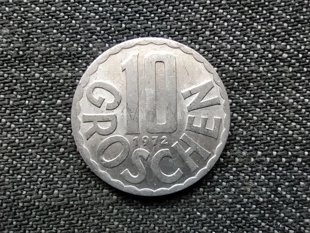 Austria 10 Groschen Coin 1972