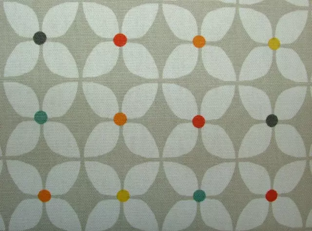4 Metres Zap Paintbox Cotton Curtain Upholstery Cushion Roman Blind Craft Fabric