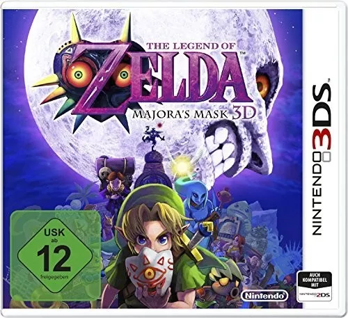 Nintendo 3DS - The Legend of Zelda: Majora's Mask 3D DE/EN mit OVP Top Zustand