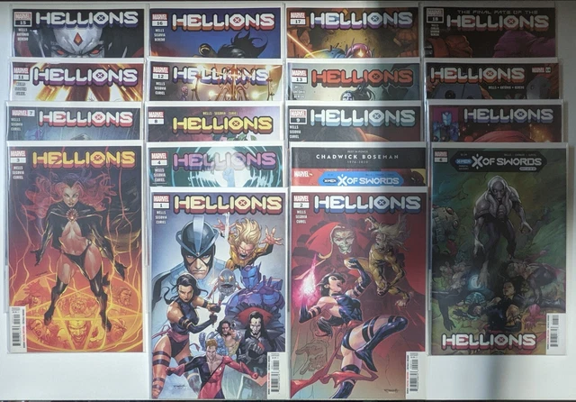 Hellions #1-18 2020 #1 Damaged See Pic Rest VF+/NM Complete Marvel Comics Set