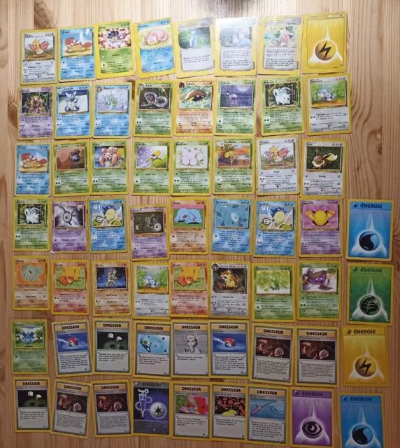 🇨🇵 Lot de 60 Cartes Pokemon - Wizards - Multi Séries - 1 Ère Édition