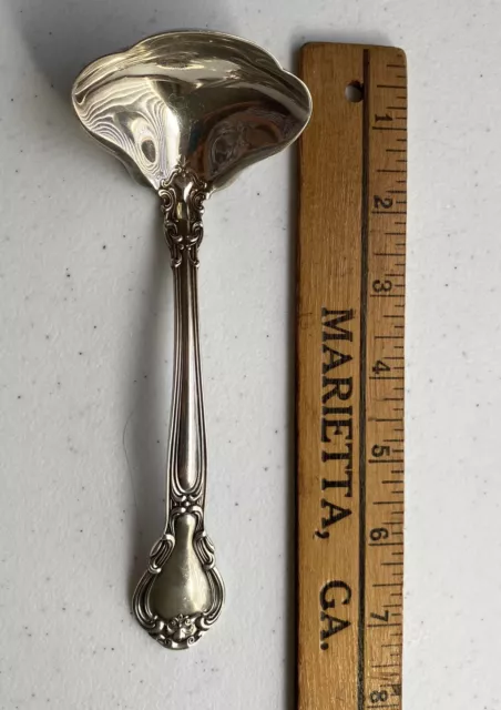 Chantilly by Gorham Sterling Silver Solid Gravy Ladle 6 3/4” 71g