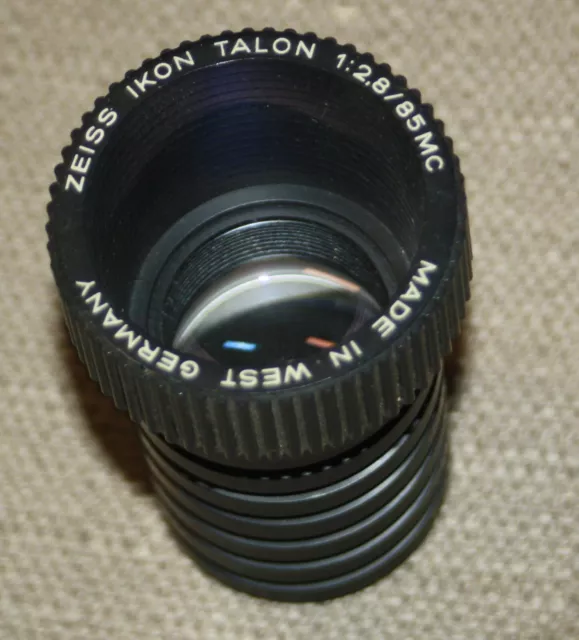 ZEISS IKON TALON 1:2.8 /85 MC Projector Lens-Camera Projects-West Germany