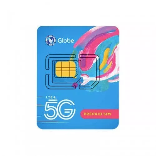 Globe Philippines Prepaid Card LTE 5G Roaming, Free call/Text &Up To 16 GB Data