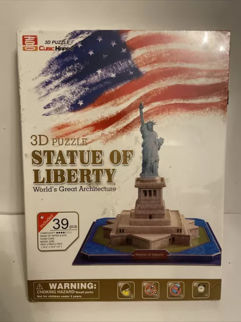 Cubic Happy 3D Puzzle Statue Of Liberty 39 Pieces $22.41 - Picclick