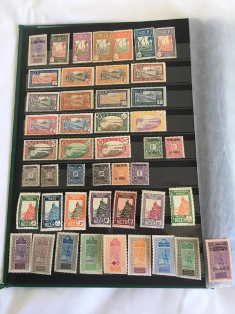 Lot de 46 Timbres NIGER colonies françaises *