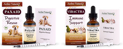 Amber Naturalz Paxaid & Vibactra Plus Combo - 1oz or 4oz - Free Fed Ex 2Day Air