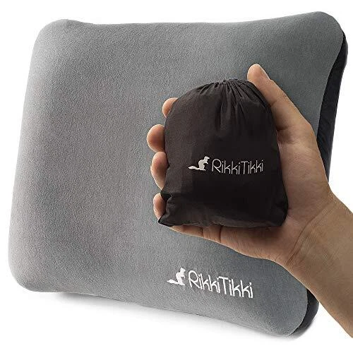 Inflatable Camping Pillow - Hiking Pillow Ultralight - Backpacking Pillow Gray
