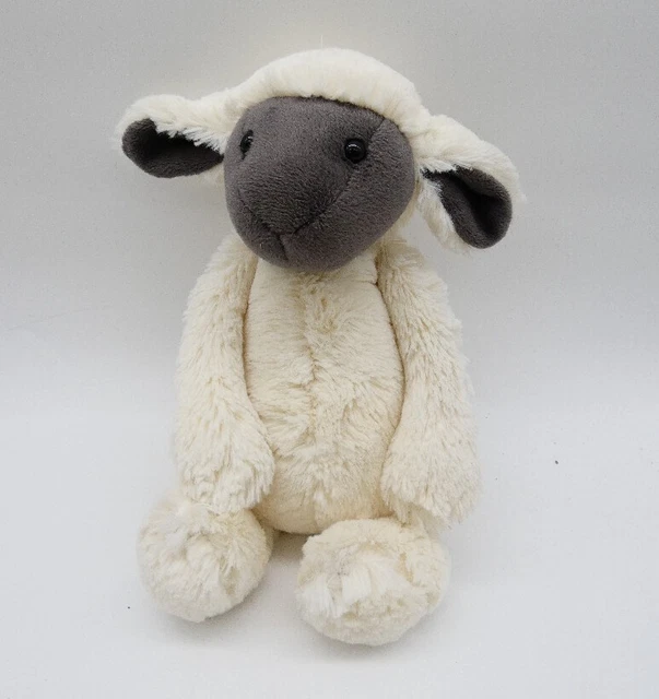 JELLYCAT BASHFUL LAMB Sheep Soft Cream Grey Face Toy Soft Plush