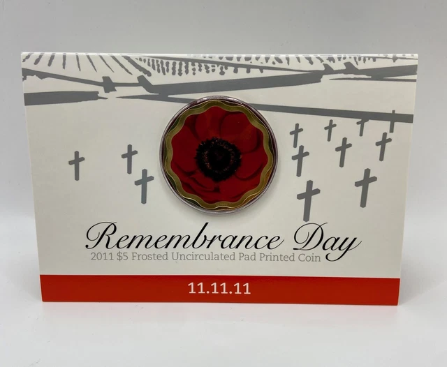 2011 PNC REMEMBRANCE Day Red Poppy $5 $143.00 - PicClick AU