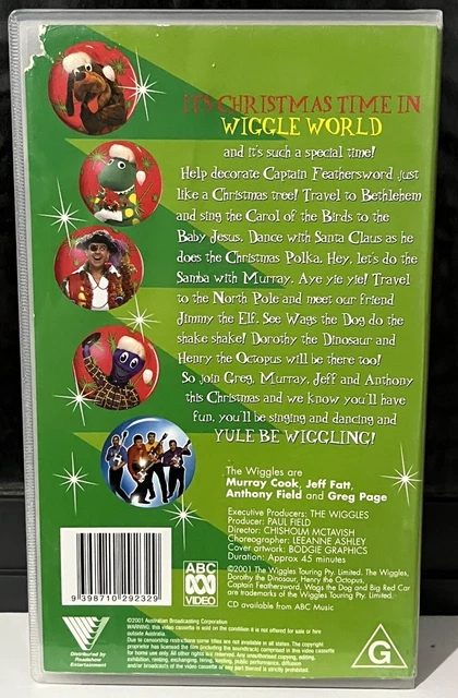 THE WIGGLES YULE Be Wiggling VHS PAL Video Tape 2001 ABC Kids Rare ...