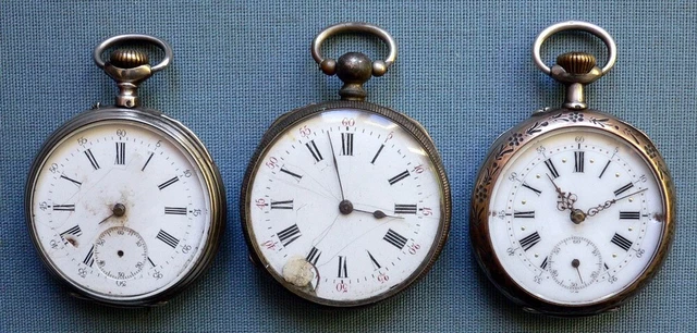 Montre à gousset en argent Fin Pour Pièces