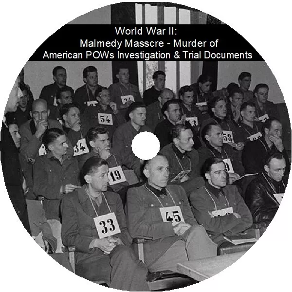 WWII: Malmedy Massacre - Murder of American POWs Investigation & Trial Documents