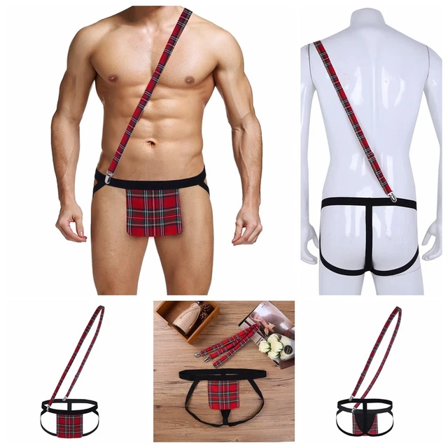 Faringoto Men's Strap Pouch Underwear - Jockstrap Thong & Bodysuit For Comfort