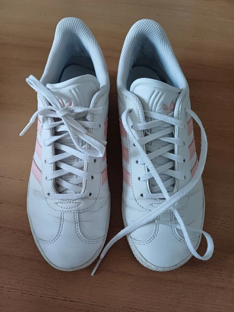 BASKETS GAZELLE BLANCHES Et Roses Pointure 36.5 Adidas EUR 17 90 PicClick FR