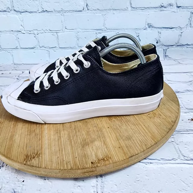 Converse Womens Jack Purcell Leather Low Top Lace up Sneaker Shoes Size 8 2