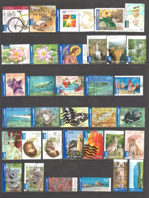 Australian International Post stamp mixture - 34 stamps good used