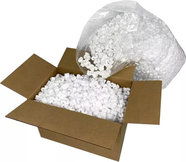 Bulk Commercial 60 Gallons 8 Cubic Feet Packing Peanuts Shipping Loose Fill NEW