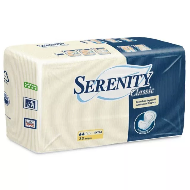 120 Pezzi Serenity Classic Pannolone Mutanda  Formato Extra (4*30 pezzi)