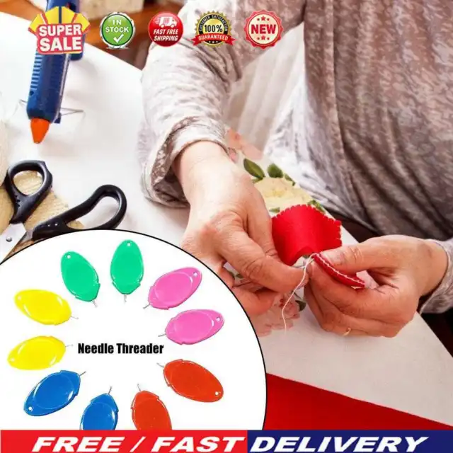 Colorful Needle Threader Automatic Sewing Needle Threader Insertion Random Color
