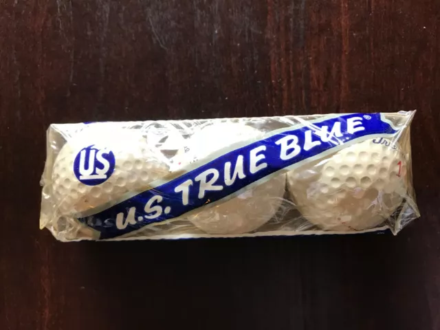 Vintage Golf Balls U.S. True Blue Cadwell Cover Electronic Winding Box of  1 X 3