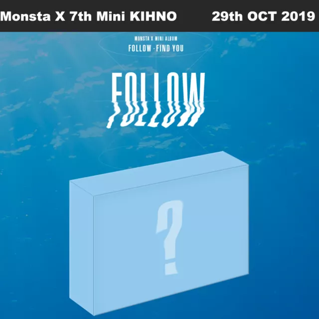 Monsta X FOLLOW-FIND YOU 7th Mini KIHNO Photobook+Photocard+Etc+Tracking Number