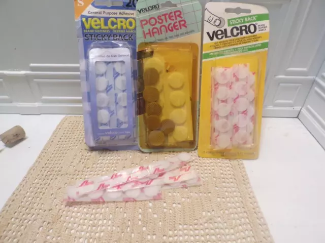 Artesanía/Costura - Lote de PUNTOS TRASEROS PEGAJOSOS VELCRO