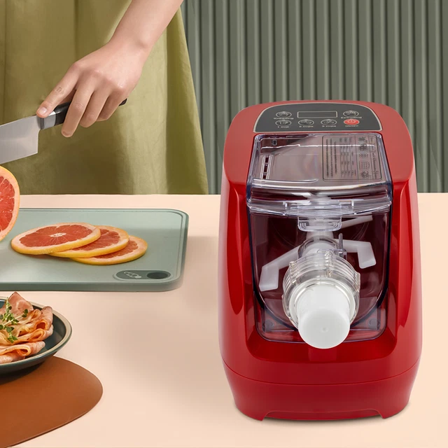 Electric Pasta Noodle Machine Kit Red/Green 12*Shape Homemade Pasta Lasagna