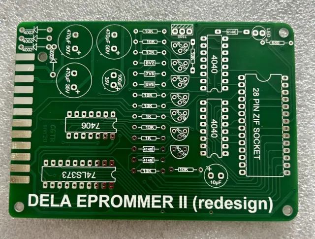 Commodore 64 EPROM Programmer Dela Eprommer II PCB