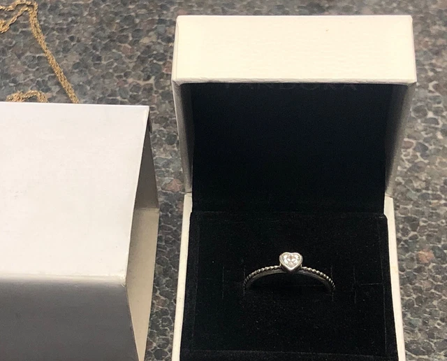 52 Ring Pandora P2s925 Ale PANDORA DELICATE HEART RING P2S925 ALE