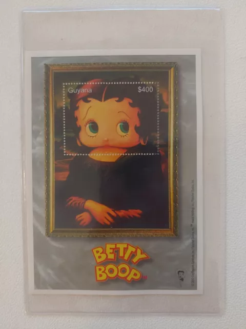 Betty Boop " Mona Betty " Collectors Stamp with COA