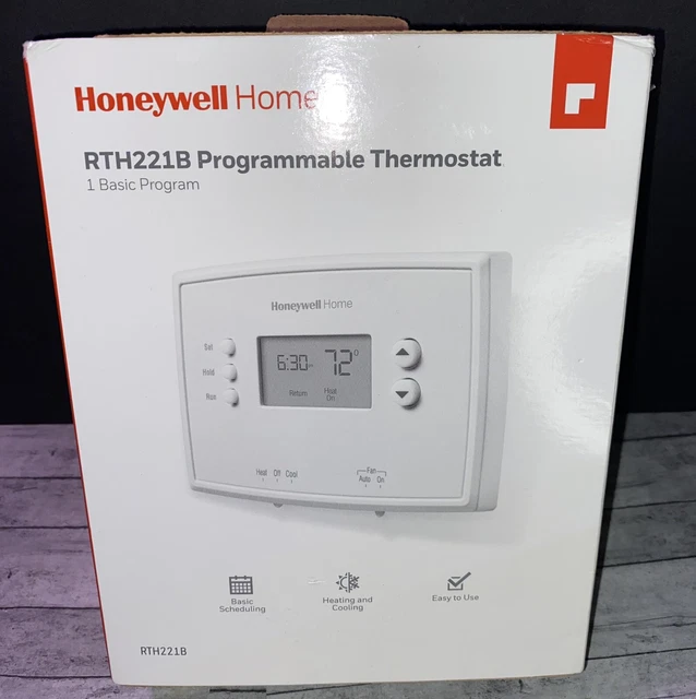 HONEYWELL HOME RTH221B Programmable Thermostat W/Box Manual 8.00