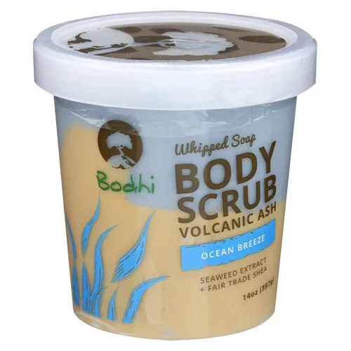 Whipped Soap Body Scrub Volcanic Ash Ocean Breeze 14 Oz By Bodhi
