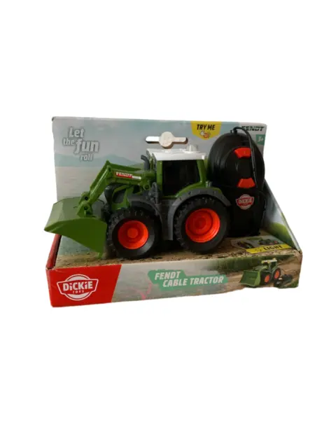 DICKIE-TOYS Fendt Cable Tractor Spielzeugtraktor Mehrfarbig *Neu*