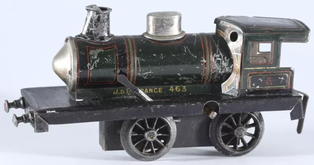 Rare train Jouets de Paris JdeP France échelle 0 loco vapeur années '20 antiques