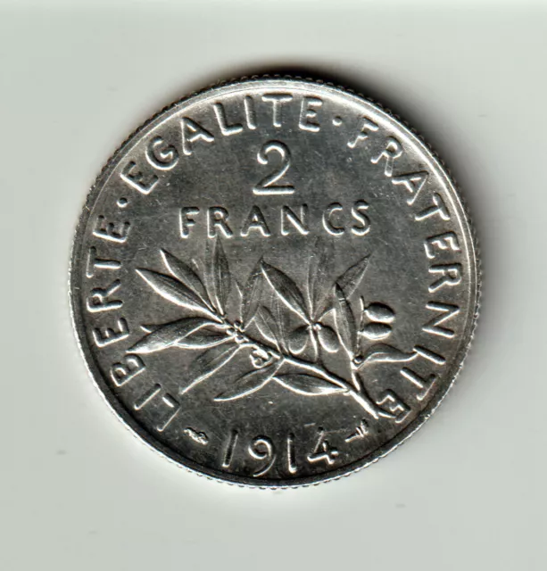 2 francs 1914 Semeuse (Argent) Paris F.266/15 - SPL++