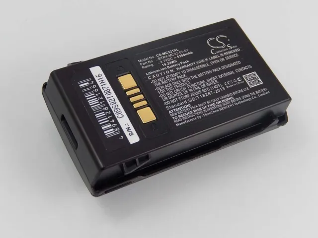 Batteria sostituisce Motorola BTRY-MC32-01-01 5200mAh