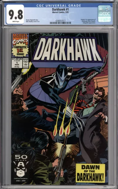 Darkhawk #1 CGC 9.8 NM/MT Origin & 1st Appearance of Darkhawk WHITE PAGES