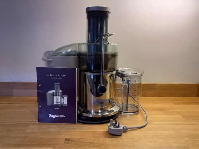 SAGE Nutri Juicer Heston Blumenthal Excellent Condition-Used less than 10 times