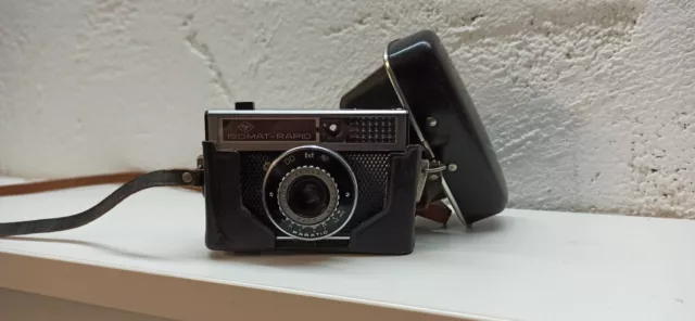 Alter Fotoapparat - Agfa Isomat Rapid Kamera mit Tasche