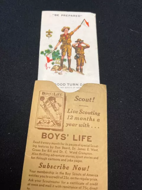 1938 Membership Card and Envelope - Vintage Boy Scouts of America BSA