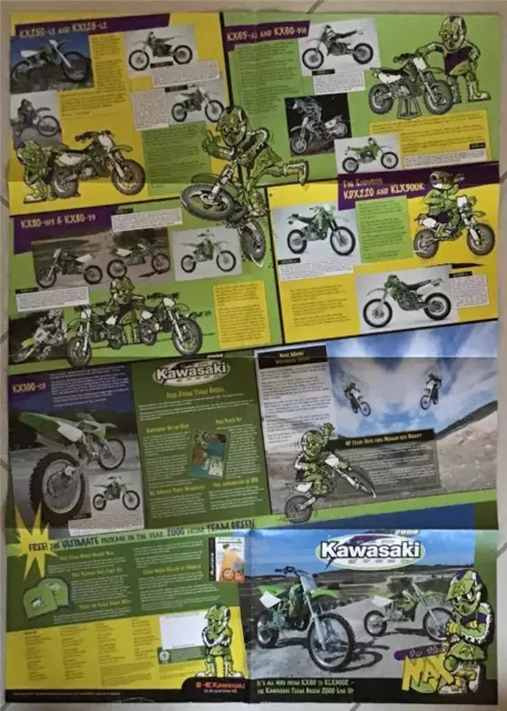 KAWASAKI TEAM GREEN MOTOCROSS & ENDURO Motorcycles Sales Brochure/Poster 2000 2