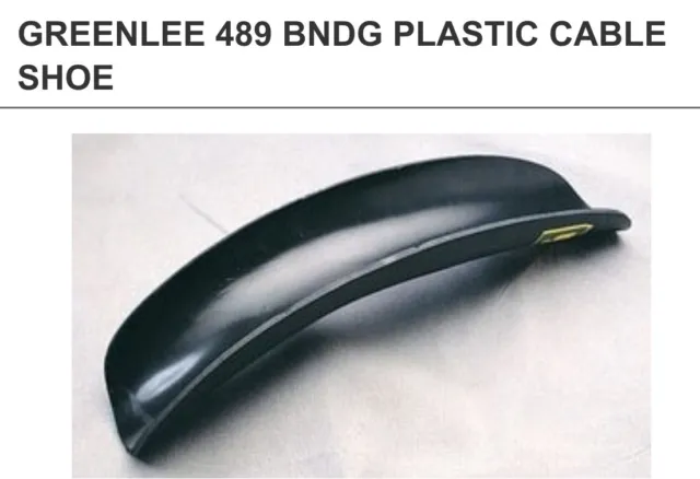 ⚡️Greenlee 489 13" x 3-1/4" x 12" Radius Nylon/Plastic Shoe Cable Puller⚡️