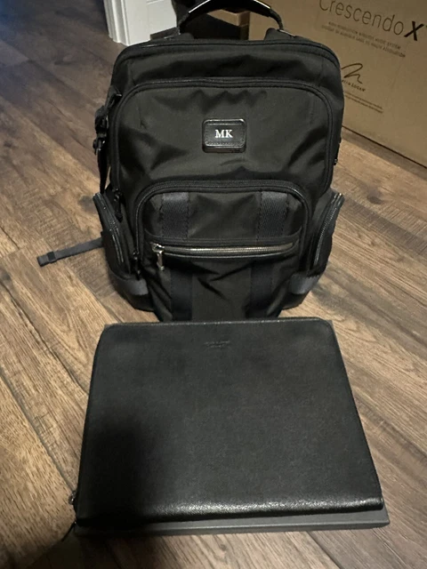 TUMI Alpha Bravo Nellis Backpack & Coach Zip Letter Pad, EUC, Mint!