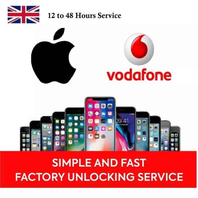 Vodafone unlocking service for iPhone 5 SE 6 6S 7 7+ 8 8+ X Xr Xs Max 11 Pro Max